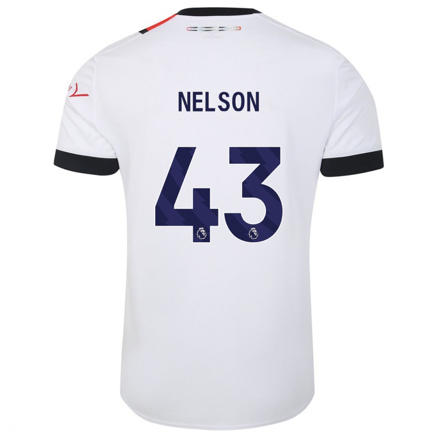 Niño Fútbol Camiseta Zack Nelson #43 Blanco 2ª Equipación 2023/24 Perú