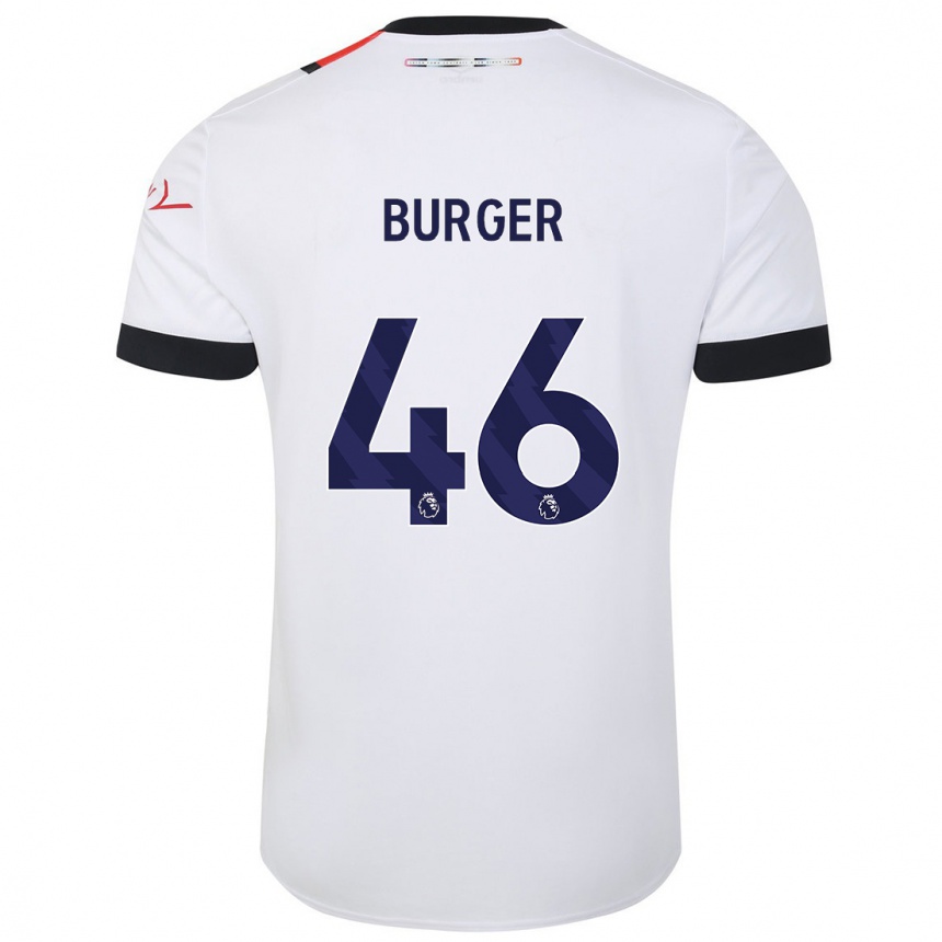 Niño Fútbol Camiseta Jake Burger #46 Blanco 2ª Equipación 2023/24 Perú