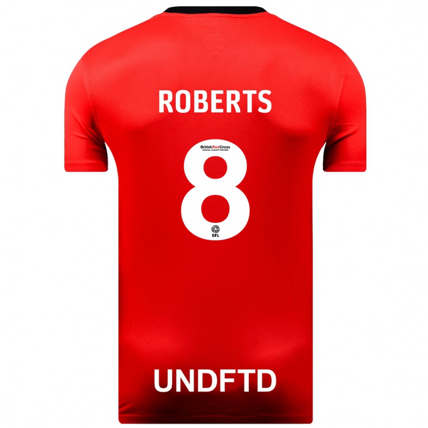 Niño Fútbol Camiseta Tyler Roberts #8 Rojo 2ª Equipación 2023/24 Perú