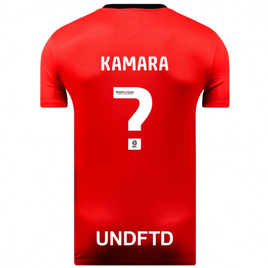 Niño Fútbol Camiseta Sahid Kamara #0 Rojo 2ª Equipación 2023/24 Perú