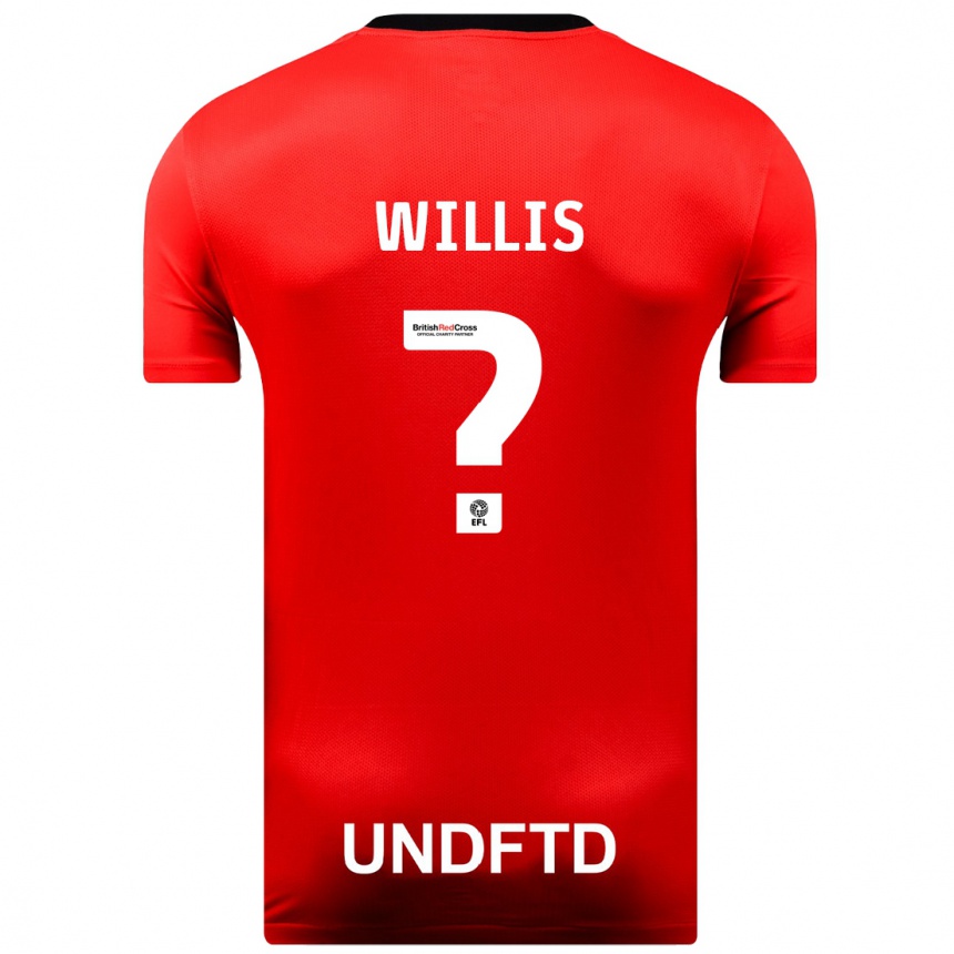 Niño Fútbol Camiseta Zach Willis #0 Rojo 2ª Equipación 2023/24 Perú