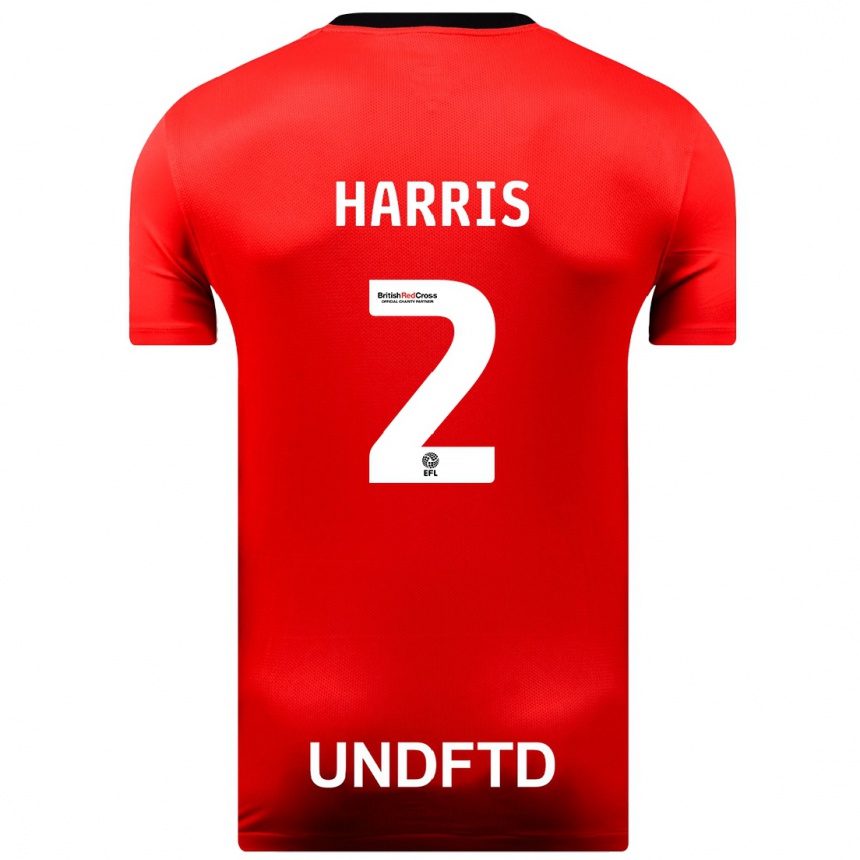 Niño Fútbol Camiseta Martha Harris #2 Rojo 2ª Equipación 2023/24 Perú