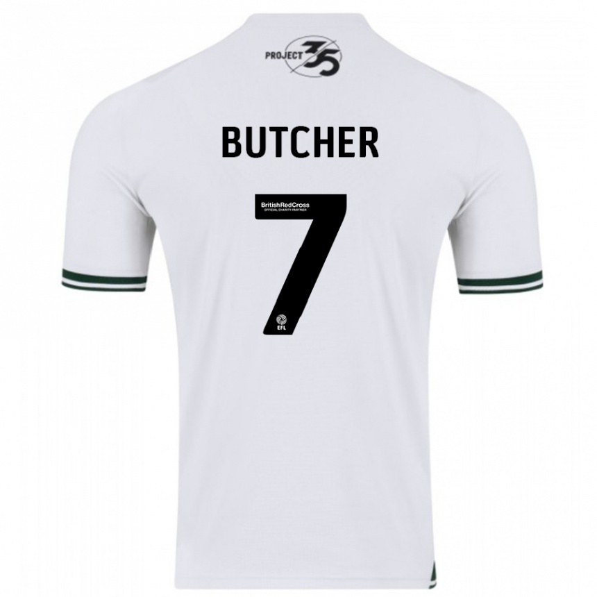 Niño Fútbol Camiseta Matt Butcher #7 Blanco 2ª Equipación 2023/24 Perú