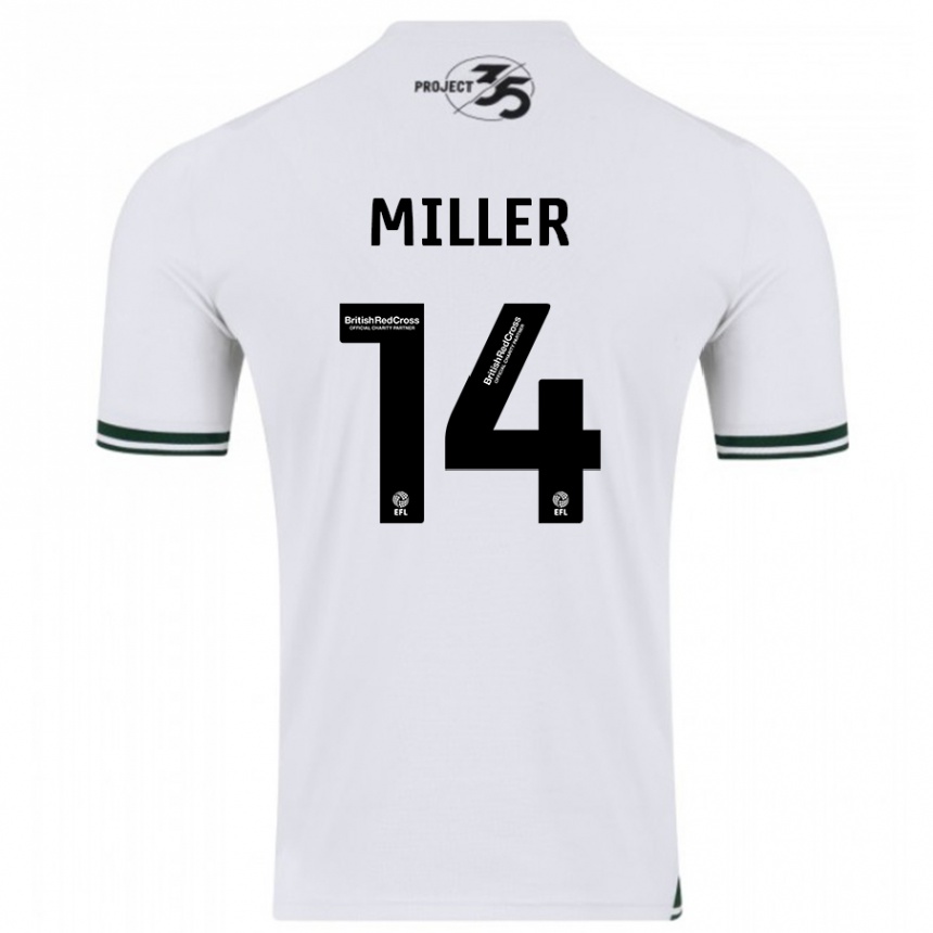 Niño Fútbol Camiseta Mickel Miller #14 Blanco 2ª Equipación 2023/24 Perú