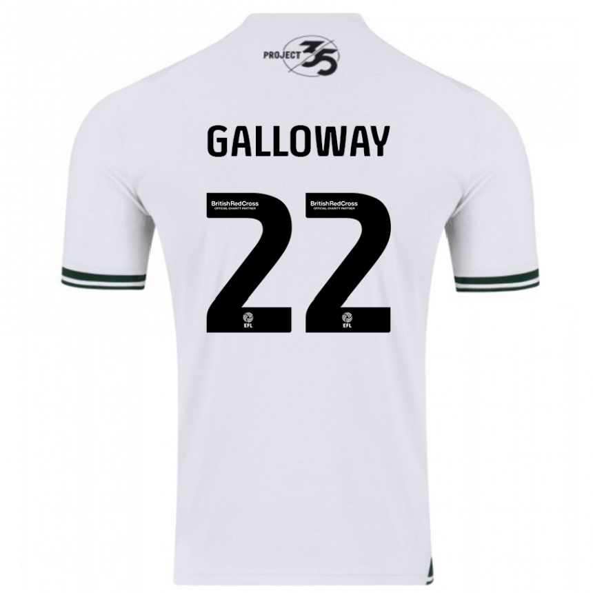 Niño Fútbol Camiseta Brendan Galloway #22 Blanco 2ª Equipación 2023/24 Perú