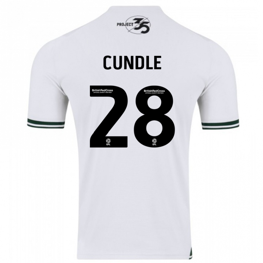 Niño Fútbol Camiseta Luke Cundle #28 Blanco 2ª Equipación 2023/24 Perú