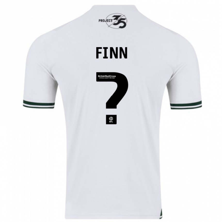 Niño Fútbol Camiseta Tegan Finn #0 Blanco 2ª Equipación 2023/24 Perú