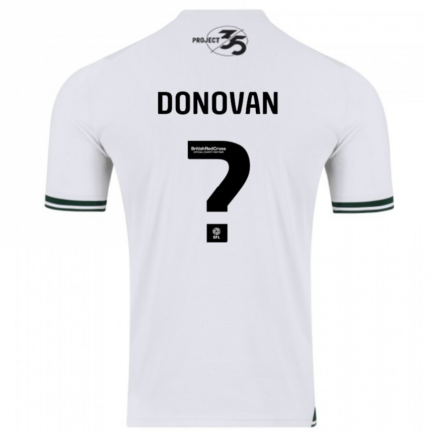 Niño Fútbol Camiseta Henry Donovan #0 Blanco 2ª Equipación 2023/24 Perú