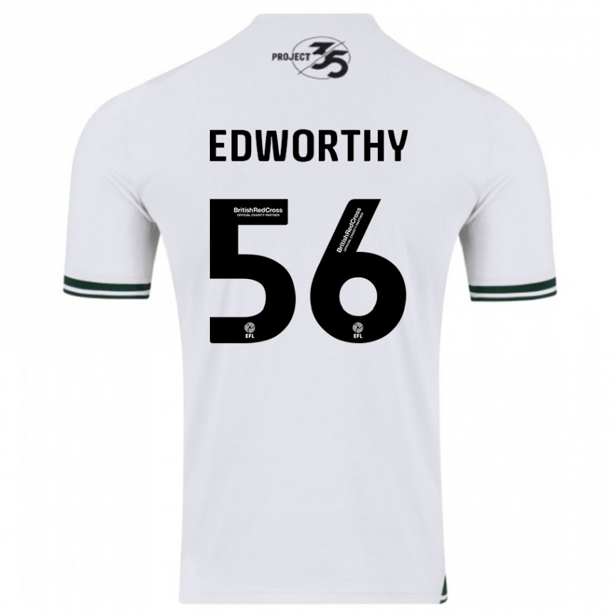 Niño Fútbol Camiseta Kieran Edworthy #56 Blanco 2ª Equipación 2023/24 Perú