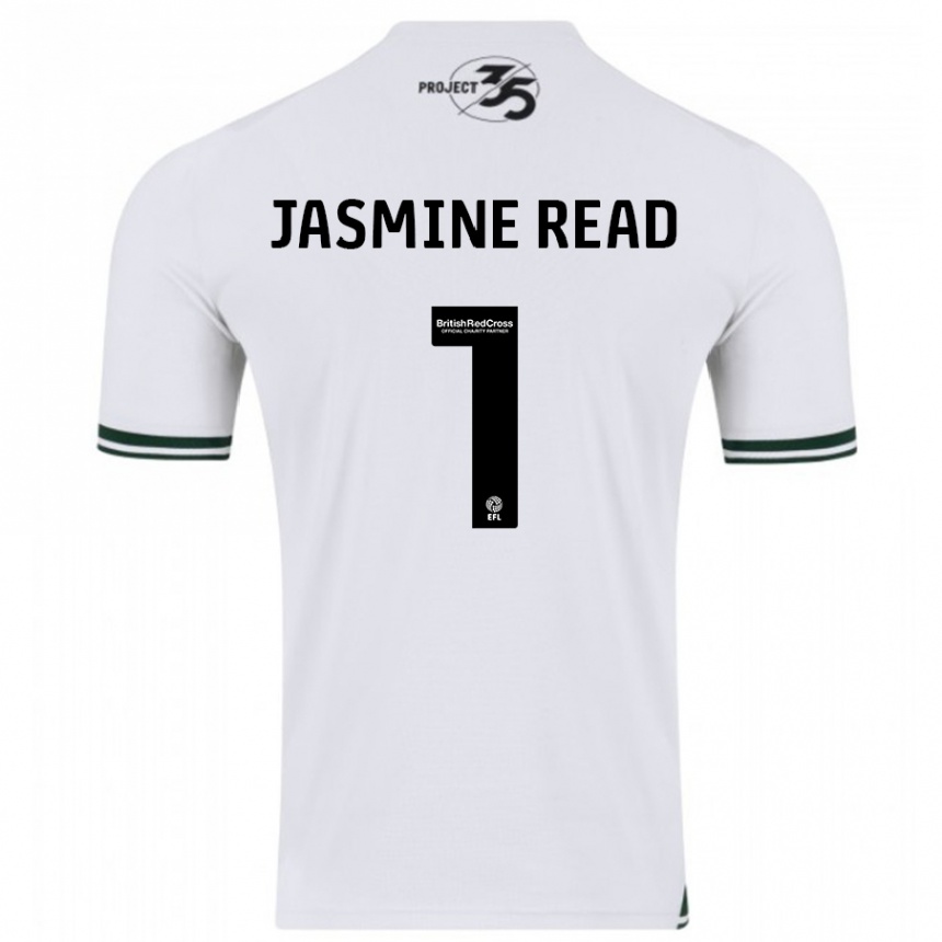 Niño Fútbol Camiseta Jasmine Read #1 Blanco 2ª Equipación 2023/24 Perú