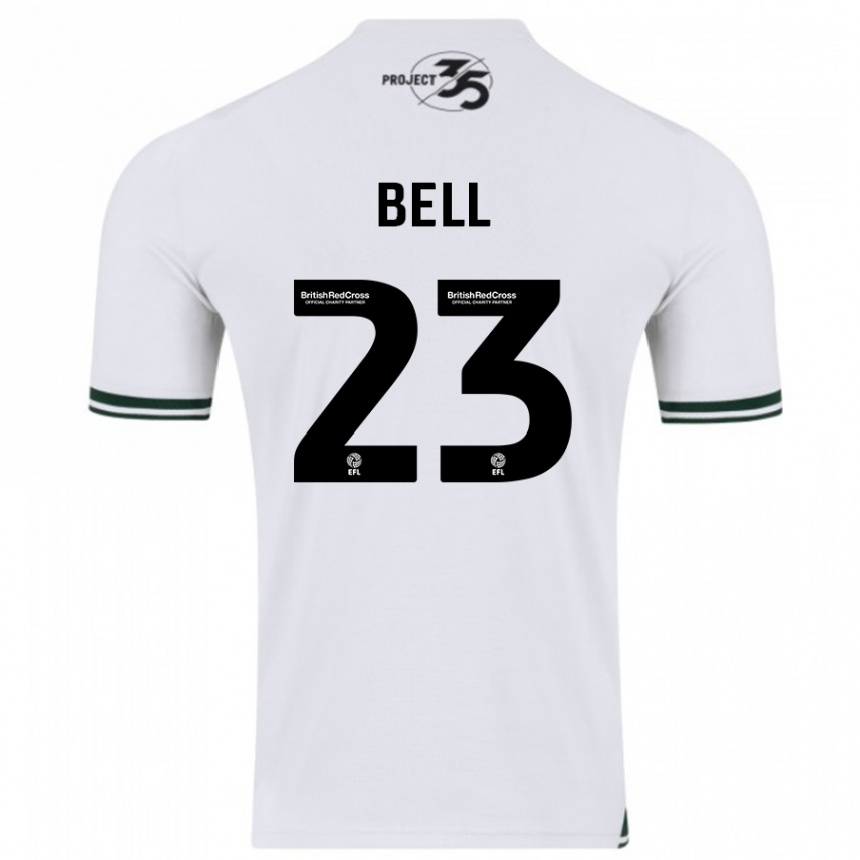 Niño Fútbol Camiseta Katelyn Bell #23 Blanco 2ª Equipación 2023/24 Perú