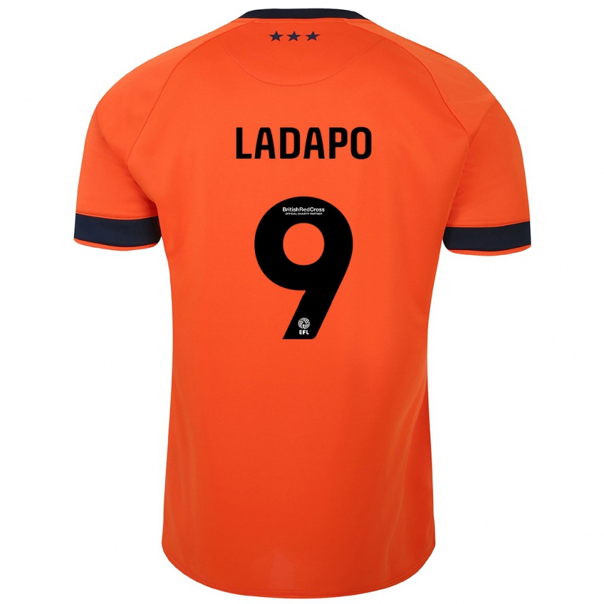 Niño Fútbol Camiseta Freddie Ladapo #9 Naranja 2ª Equipación 2023/24 Perú