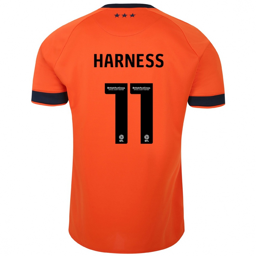 Niño Fútbol Camiseta Marcus Harness #11 Naranja 2ª Equipación 2023/24 Perú