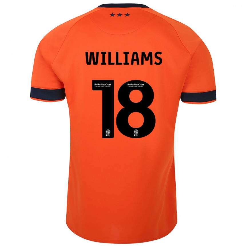 Niño Fútbol Camiseta Brandon Williams #18 Naranja 2ª Equipación 2023/24 Perú