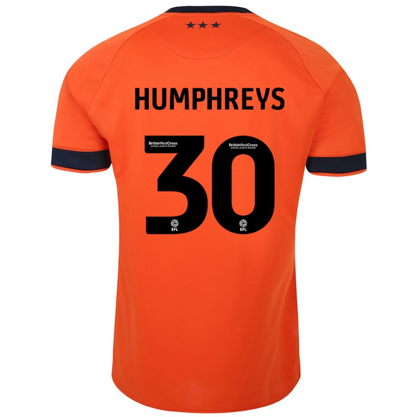 Niño Fútbol Camiseta Cameron Humphreys #30 Naranja 2ª Equipación 2023/24 Perú