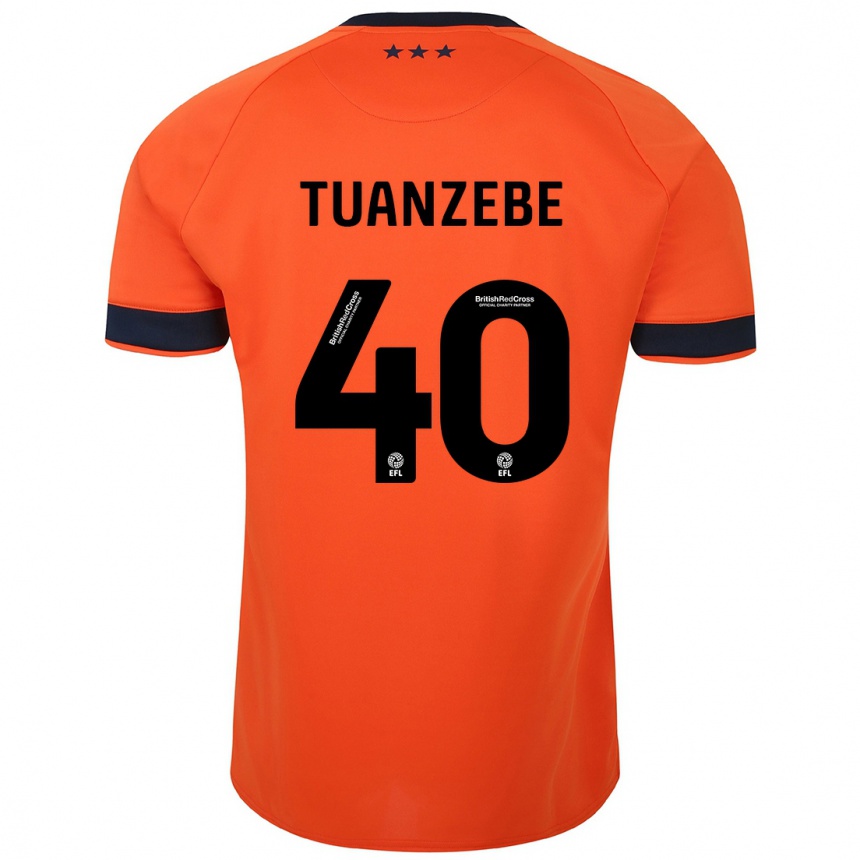 Niño Fútbol Camiseta Axel Tuanzebe #40 Naranja 2ª Equipación 2023/24 Perú