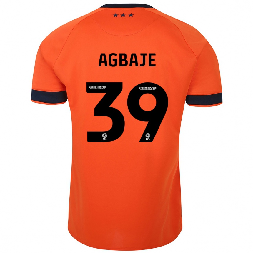 Niño Fútbol Camiseta Edwin Agbaje #39 Naranja 2ª Equipación 2023/24 Perú