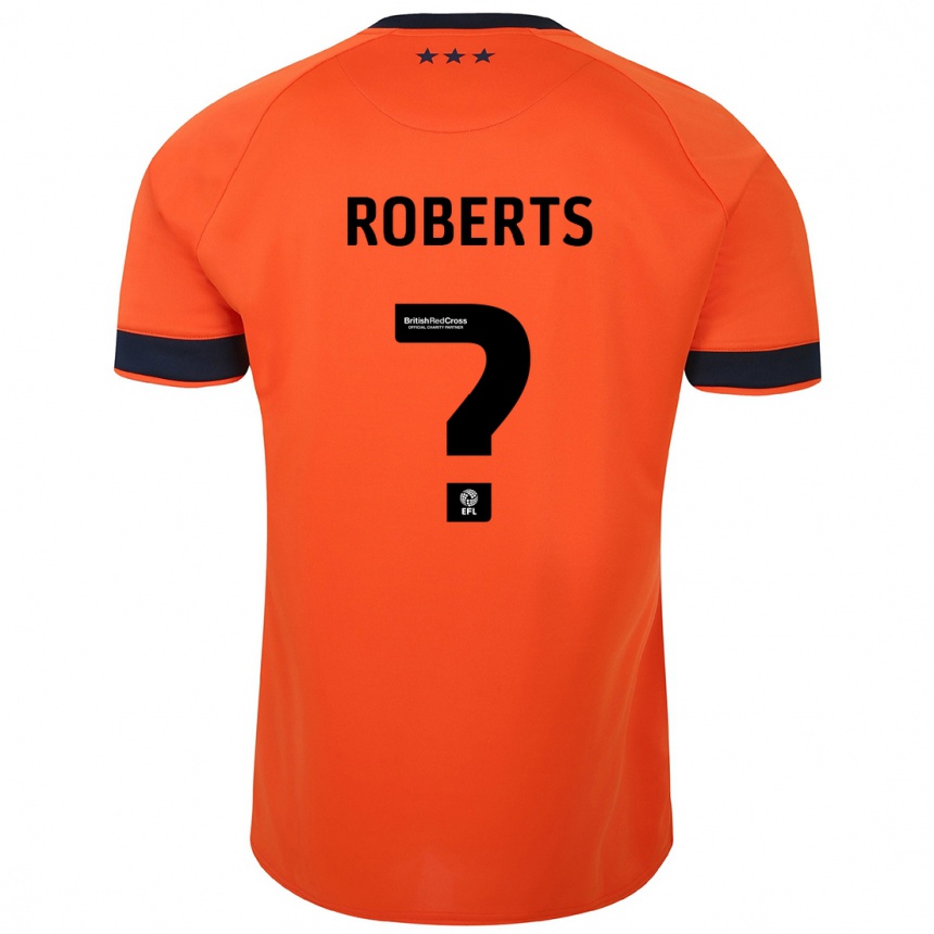 Niño Fútbol Camiseta Mathaeus Roberts #0 Naranja 2ª Equipación 2023/24 Perú