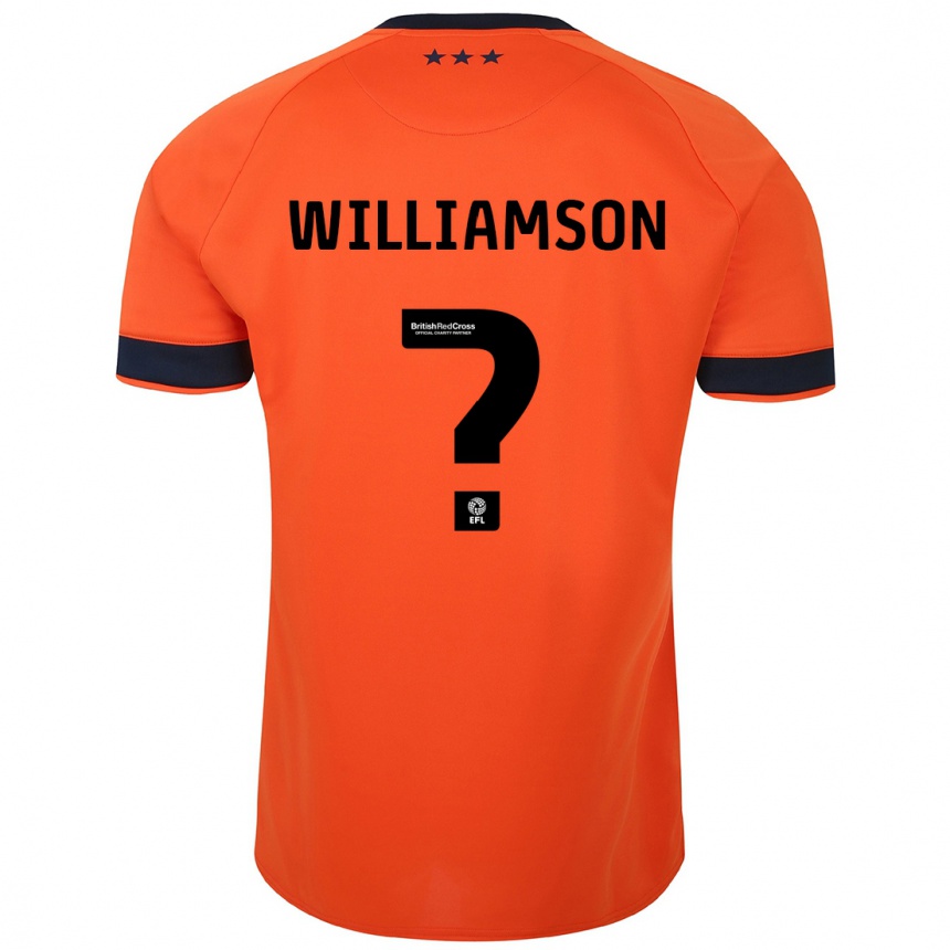 Niño Fútbol Camiseta Woody Williamson #0 Naranja 2ª Equipación 2023/24 Perú