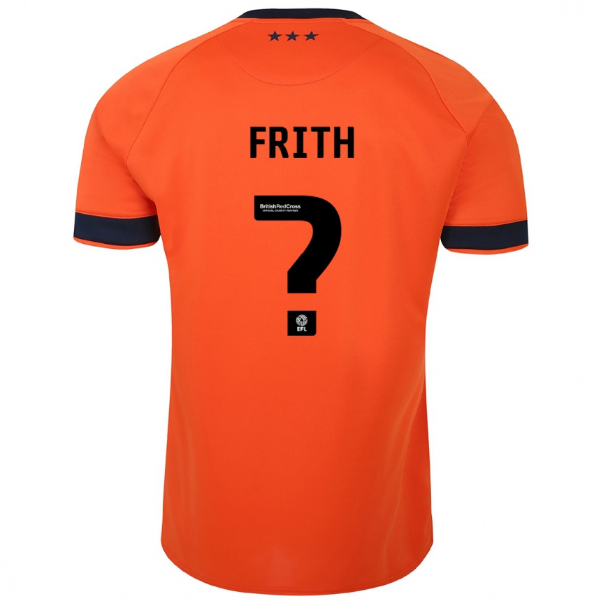 Niño Fútbol Camiseta Callum Frith #0 Naranja 2ª Equipación 2023/24 Perú