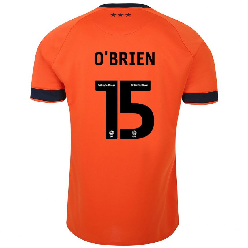 Niño Fútbol Camiseta Lucy O'brien #15 Naranja 2ª Equipación 2023/24 Perú