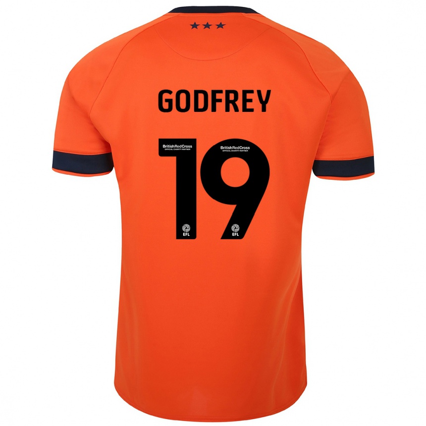 Niño Fútbol Camiseta Freya Godfrey #19 Naranja 2ª Equipación 2023/24 Perú