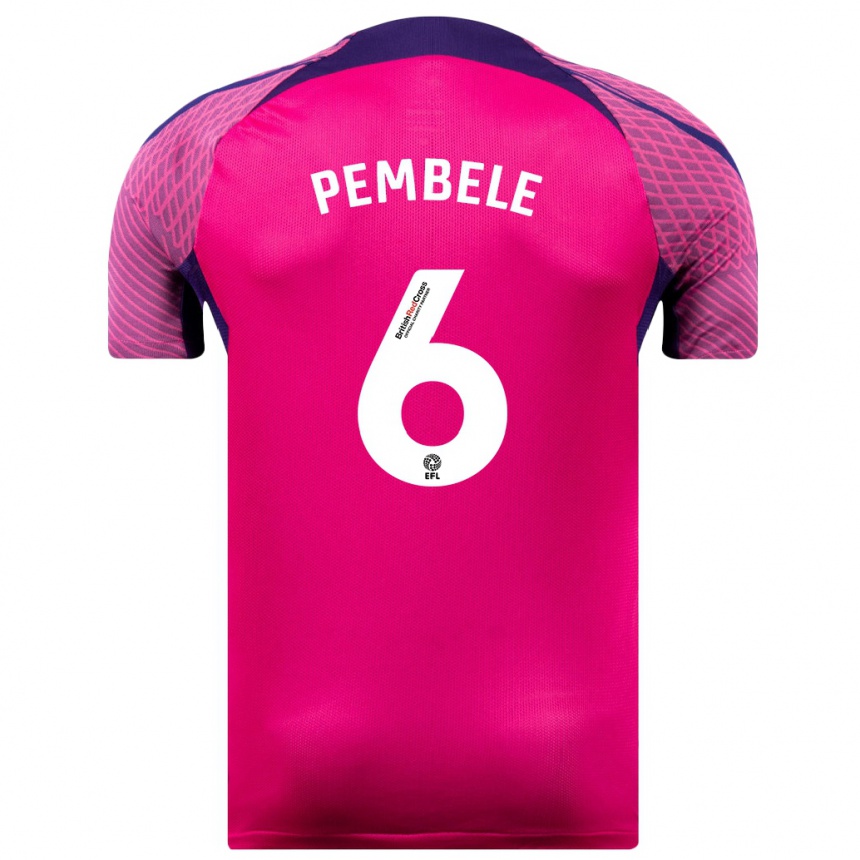 Niño Fútbol Camiseta Timothée Pembélé #6 Morado 2ª Equipación 2023/24 Perú