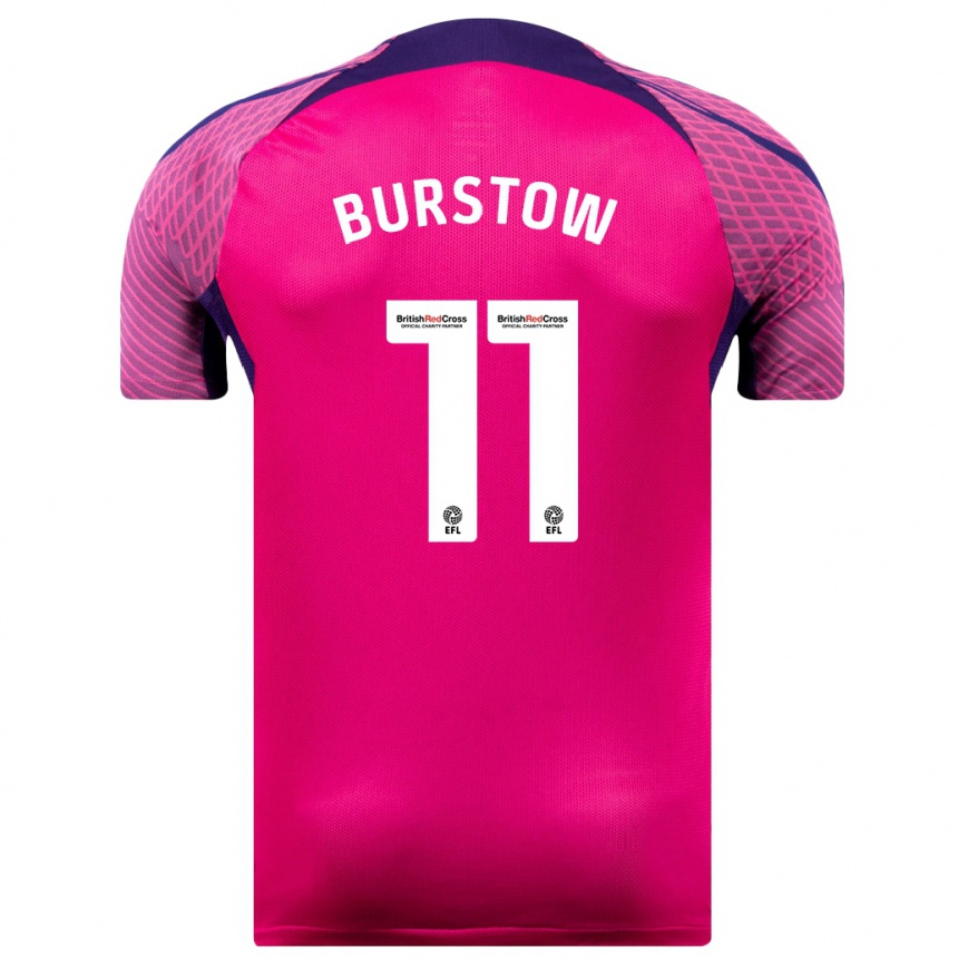 Niño Fútbol Camiseta Mason Burstow #11 Morado 2ª Equipación 2023/24 Perú