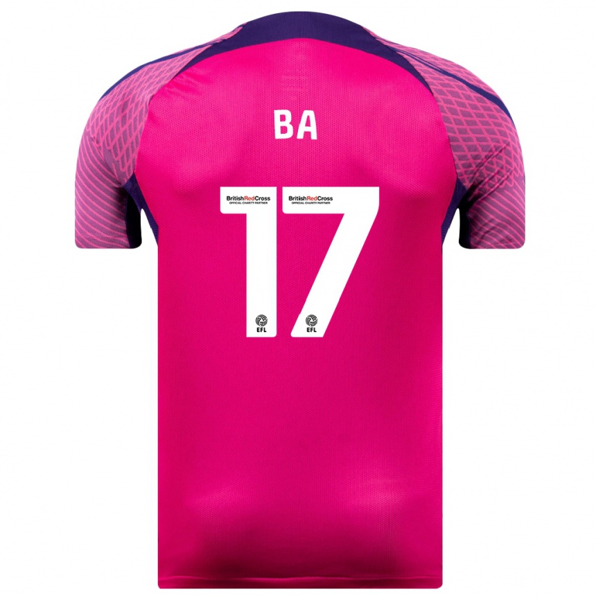 Niño Fútbol Camiseta Abdoullah Ba #17 Morado 2ª Equipación 2023/24 Perú