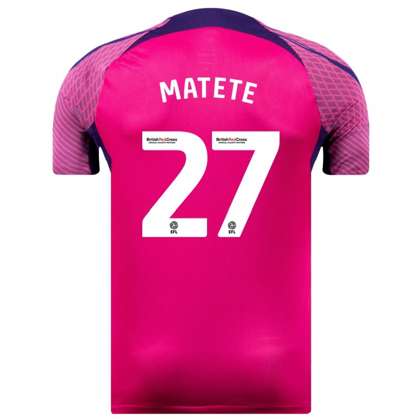 Niño Fútbol Camiseta Jay Matete #27 Morado 2ª Equipación 2023/24 Perú