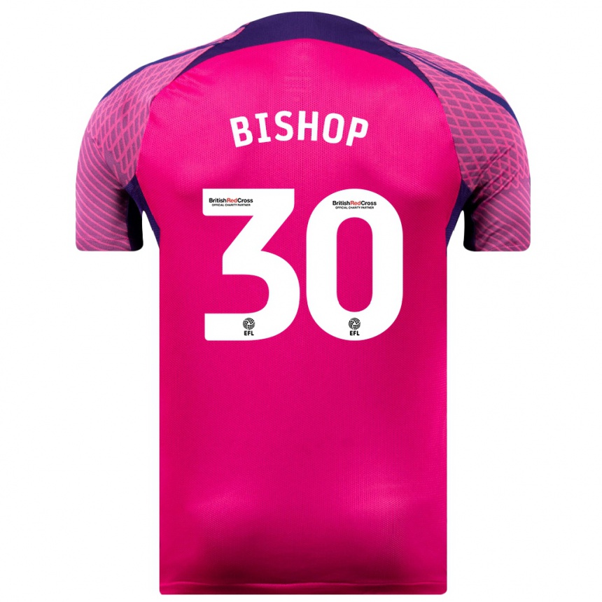 Niño Fútbol Camiseta Nathan Bishop #30 Morado 2ª Equipación 2023/24 Perú