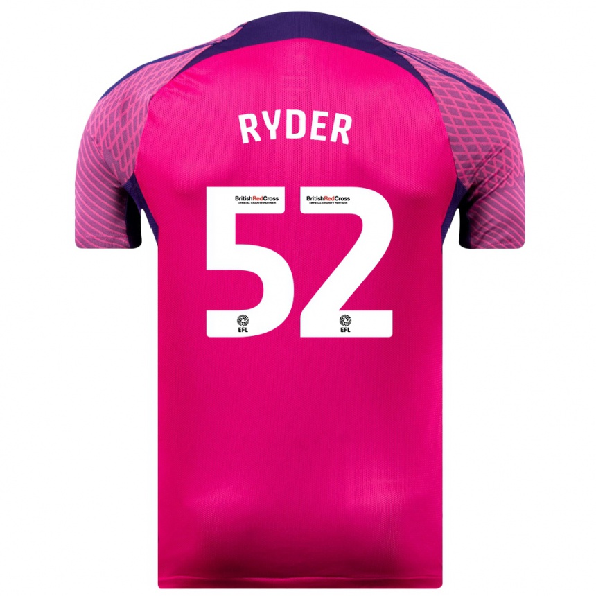 Niño Fútbol Camiseta Joe Ryder #52 Morado 2ª Equipación 2023/24 Perú