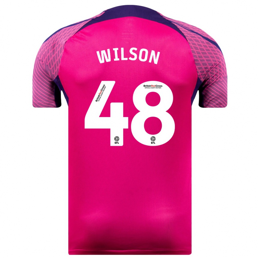 Niño Fútbol Camiseta Callum Wilson #48 Morado 2ª Equipación 2023/24 Perú