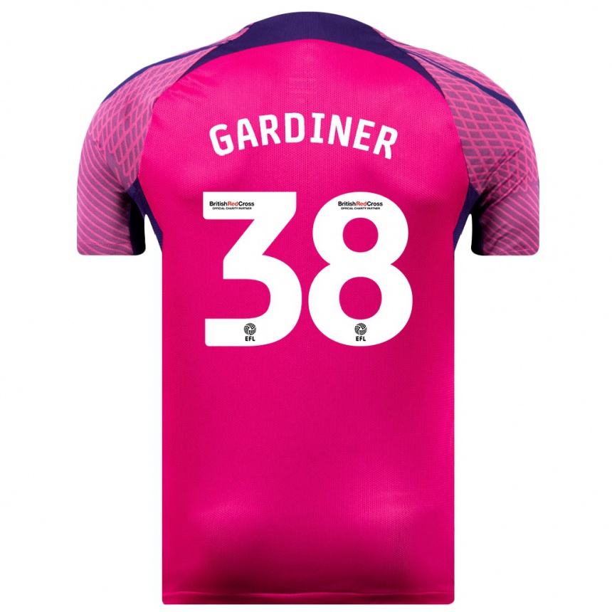 Niño Fútbol Camiseta Harry Gardiner #38 Morado 2ª Equipación 2023/24 Perú