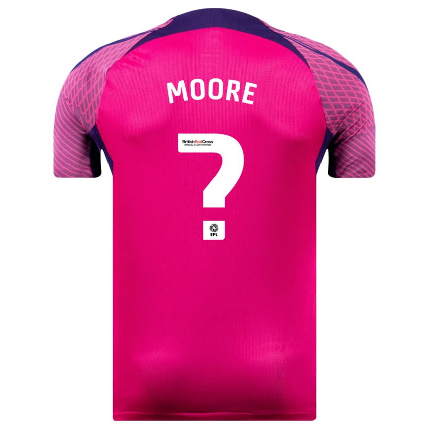 Niño Fútbol Camiseta Ethan Moore #0 Morado 2ª Equipación 2023/24 Perú