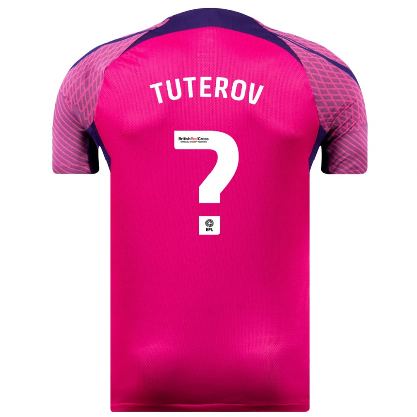 Niño Fútbol Camiseta Timur Tuterov #0 Morado 2ª Equipación 2023/24 Perú