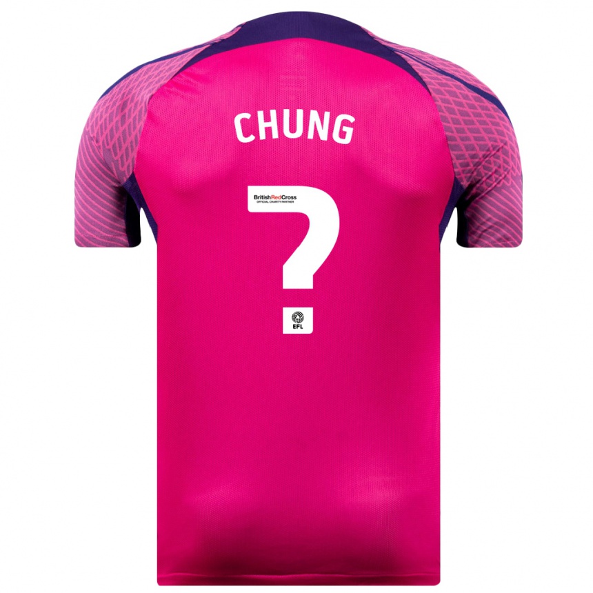 Niño Fútbol Camiseta Aaron Chung #0 Morado 2ª Equipación 2023/24 Perú