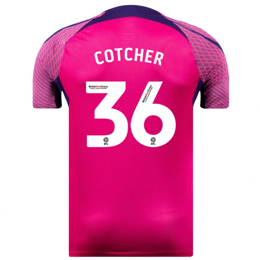 Niño Fútbol Camiseta Mason Cotcher #36 Morado 2ª Equipación 2023/24 Perú