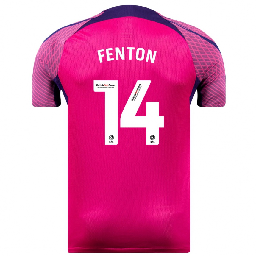 Niño Fútbol Camiseta Natasha Fenton #14 Morado 2ª Equipación 2023/24 Perú