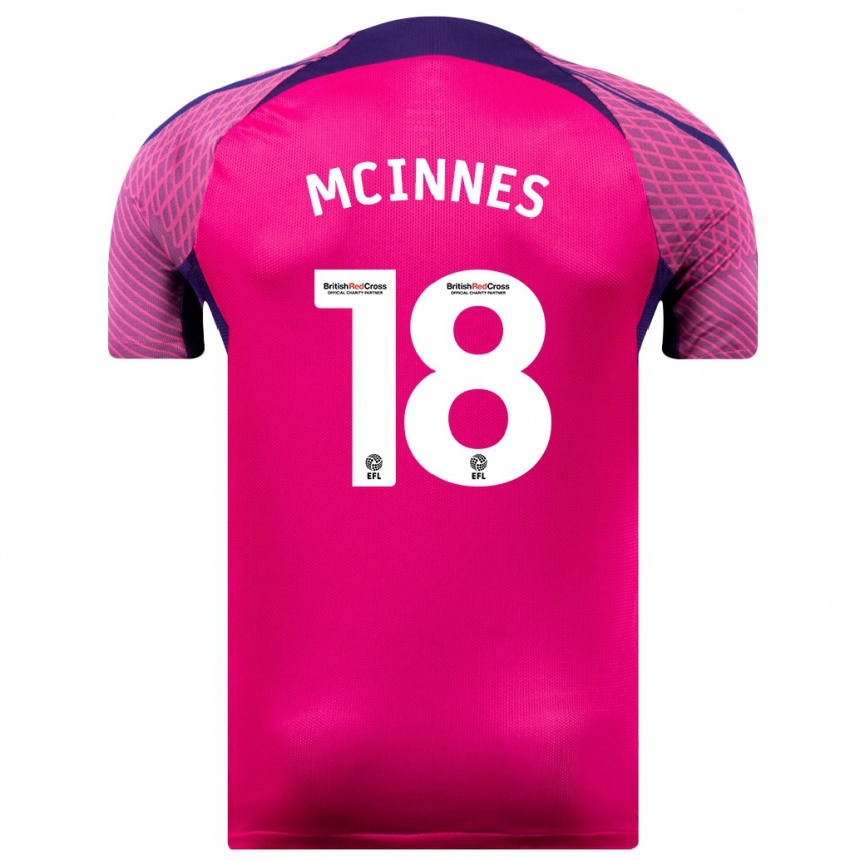 Niño Fútbol Camiseta Libby Mcinnes #18 Morado 2ª Equipación 2023/24 Perú