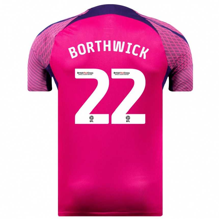 Niño Fútbol Camiseta Megan Borthwick #22 Morado 2ª Equipación 2023/24 Perú