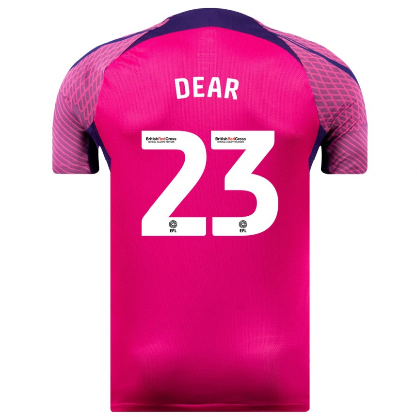 Niño Fútbol Camiseta Jenna Dear #23 Morado 2ª Equipación 2023/24 Perú