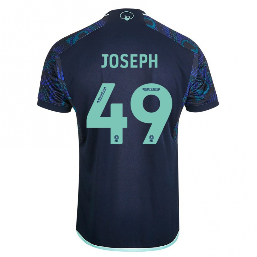 Niño Fútbol Camiseta Mateo Joseph #49 Azul 2ª Equipación 2023/24 Perú