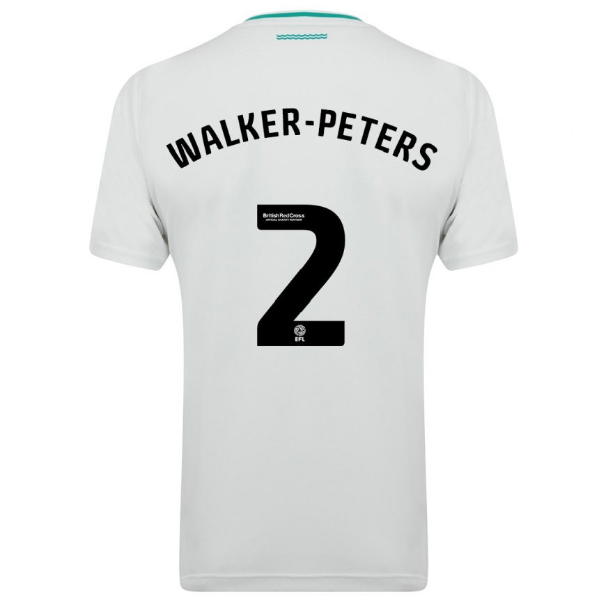 Niño Fútbol Camiseta Kyle Walker-Peters #2 Blanco 2ª Equipación 2023/24 Perú