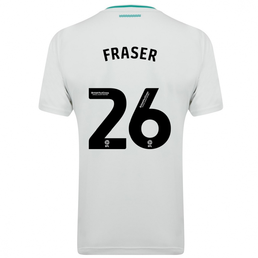 Niño Fútbol Camiseta Ryan Fraser #26 Blanco 2ª Equipación 2023/24 Perú