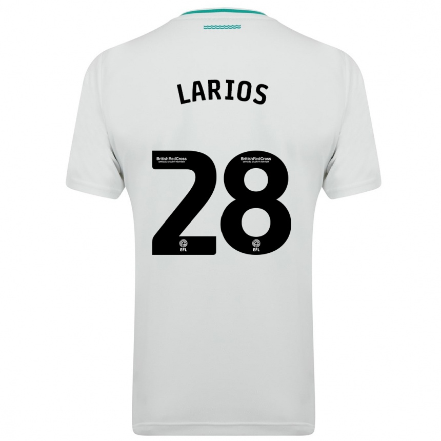 Niño Fútbol Camiseta Juan Larios #28 Blanco 2ª Equipación 2023/24 Perú