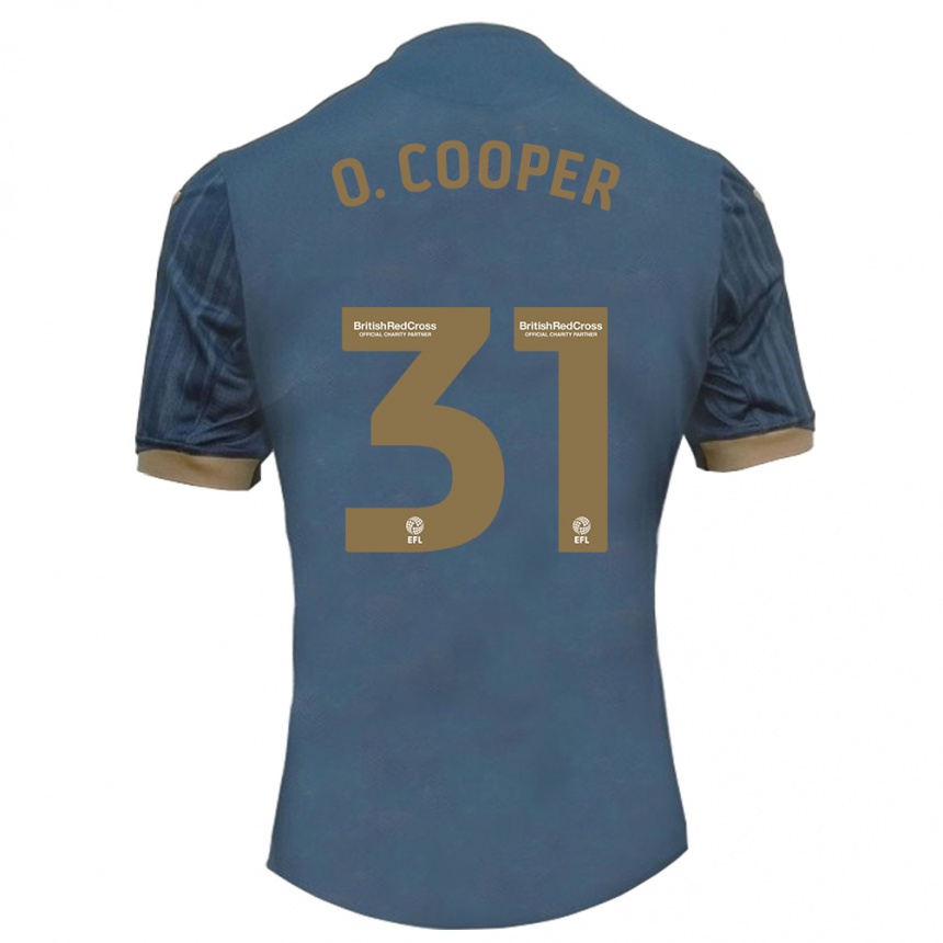 Niño Fútbol Camiseta Oliver Cooper #31 Verde Azulado Oscuro 2ª Equipación 2023/24 Perú