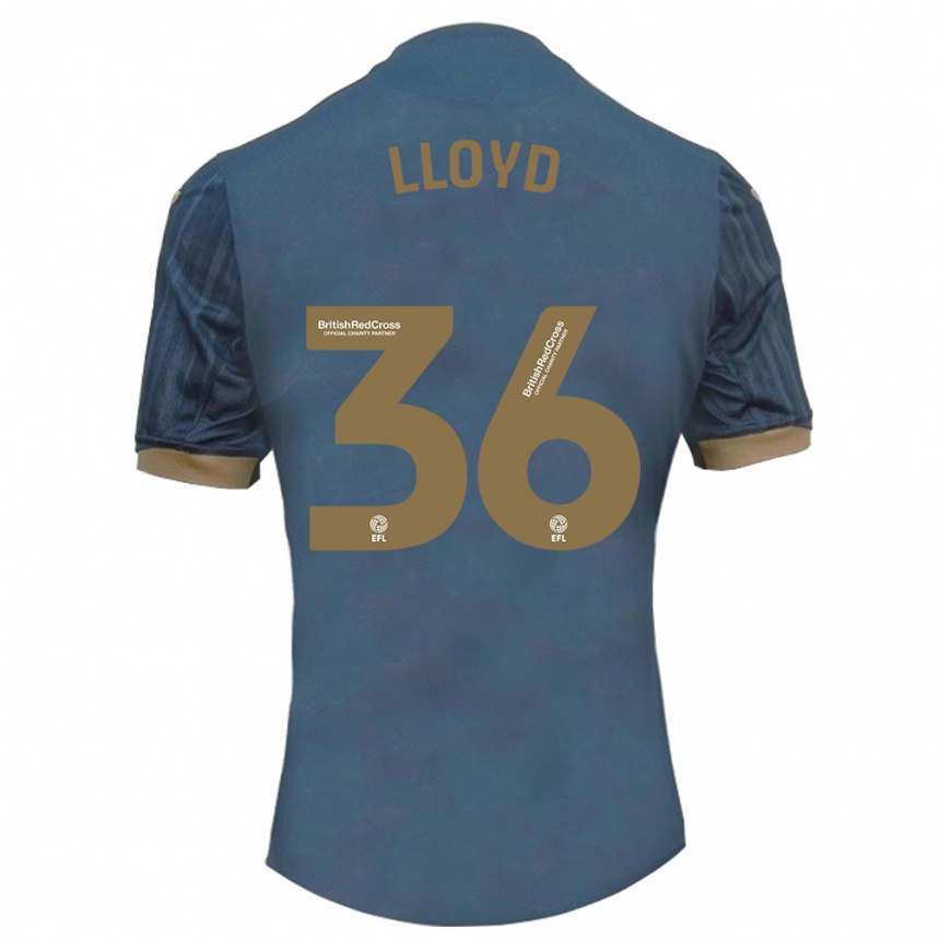 Niño Fútbol Camiseta Ben Lloyd #36 Verde Azulado Oscuro 2ª Equipación 2023/24 Perú