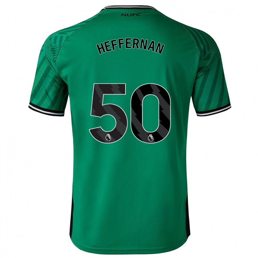 Niño Fútbol Camiseta Cathal Heffernan #50 Verde 2ª Equipación 2023/24 Perú