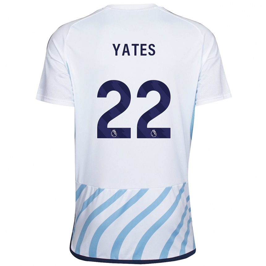 Niño Fútbol Camiseta Ryan Yates #22 Blanco Azul 2ª Equipación 2023/24 Perú